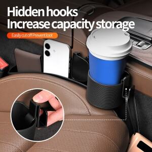 [호환품]카시트 틈새 정리함 다기능 콘솔 수납함 컵홀더 포함 차량용 필러 내부 액세서리