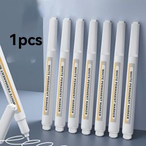 흰색 영구 마커 펜 페인트 그림 그리기용 방수 형광펜 낙서 타이어 마킹 목재 메탈 유리 플라스틱