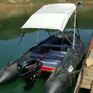 고무보트 그늘막 지붕 수상 차광막 낚시 레저 낚시보트 햇빛 천막 낚시배 고무 가리개