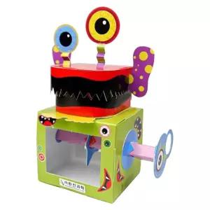 회전원리 왕복운동 메카니즘 몬스터 만들기 4세트/ 로봇조립 과학실험용 기계장치