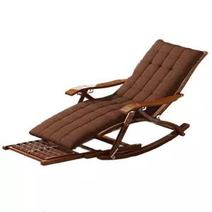 흔들 암체어 거실 대나무 접이식 베란다 원목 등받이 클래식 독서 라운지체어