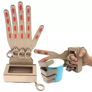 방과후 과학실험 골판지 로봇손 만들기 4인x2세트/ 조립장난감 초등교과연계 수업용