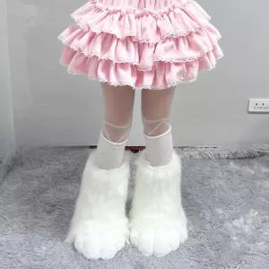 인형탈 신발 동물옷 인형극 의상 고양이 퍼슈트 발 행사 코스튬 코스프레 공연용 파티 슈즈