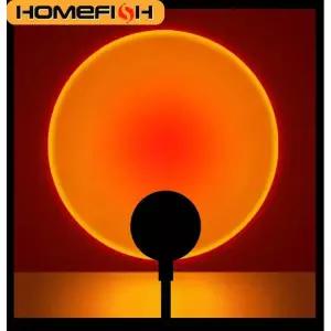 우주프로젝터 홈피쉬 USB 선셋 프로젝터 램프 침실 거실 벽 사진 촬영 파티 조명