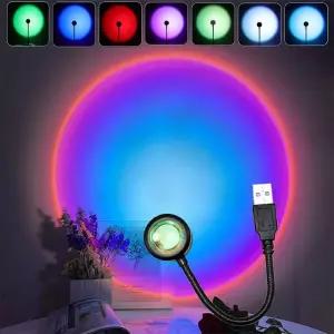 우주프로젝터 USB 램프 LED 야간 조명 프로젝터 무지개 사진 벽 침실 홈 룸