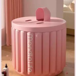 onyou 자동 공기주입 접이식 반신욕 겸용 대형 욕조 가정용 성인용