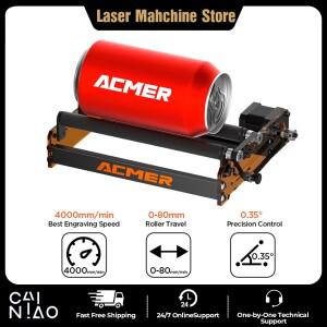 ACMER M3 로터리 모듈 360 ° 회전식 Y축 레이저 롤러, 원통형 물체, 유리병, 항아리, 컵 조각용