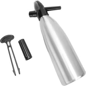 스파클링 워터 메이커 휴대용 소다 시폰 탄산수 기계 1L 알루미늄 플라스틱 홈바 야외 사용 DIY 음료