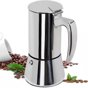 2컵 두꺼운 모카 포트 304 스테인리스 스틸 100ml 이탈리아 에스프레소 커피 메이커 스토브탑 퍼콜레이터