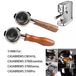 호환  바텀리스 포타필터 3 이어 에스프레소 포타필터 카사브류 CM5418 3700 에센셜 3700 세대 프로 커피