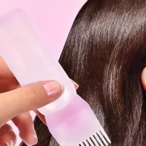 헤어 염색 새치 커버 토닉 영양제 소분 튜브형 빗 브러시 팁 공병 도구 용기