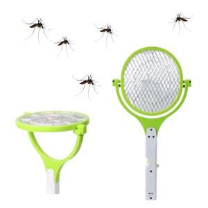 모기 초파리 전기채 자동으로 3단 실외 전기파리채 초파리채 녹색 해충퇴치기 연장봉 꺾임