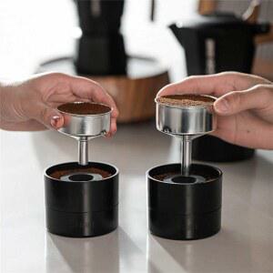 모카포트 도징링 회전 바리스타 엑스포바 커피 방지 마우스 파우더