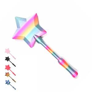 로프시어 매직 요정 지팡이 신용카드 소지자, 재미있는 소지자, 비접촉 탭에서 프린팅 지팡이 (무지개) 방법 간단하고 3D 요정 비접촉 결제 신용카드 결제 - 소지자 결제