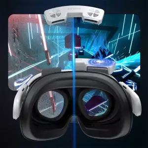호환  메타 퀘스트 3 VR 헤드셋용 PU 페이스 쿠션 패드가 있는 통기성 VR 쿨링 팬 냉각 팬 공기 순환 기능