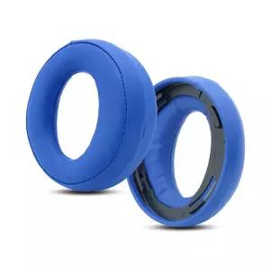 소니호환 플레이스테이션용 블루 가죽 이어패드 PS4 PS3 PS 비타용 골드 무선 스테레오 헤드셋 이어패드 귀