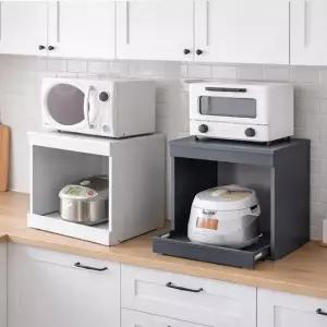 아트박스 바이탈버브 리체 전자레인지 미니 밥솥다이 선반수납장