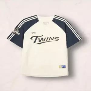 2026 엘지트윈스 V4 트랙 나일론 야구 유니폼 셔츠 네이비