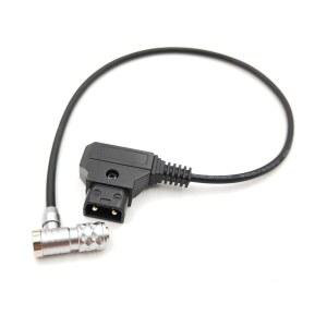 블랙 매직 포켓 시네마 카메라를 위한 D-탭 BMPCC 4K 6K 프로 전원 케이블 Weypu SF6 2핀 여성용 D-탭 골드 마운트 V 마운트 배터리 12인치 직각