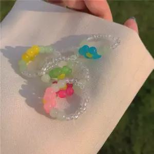 꽃반지 컬러 포인트 반지 레이어드 링 꽃 플라워 강원도 여수 아크릴 비즈 소품샵 기념품