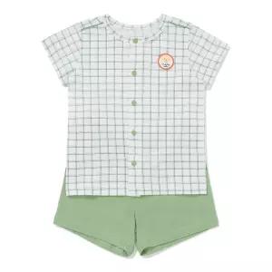 [블루독베이비] 그리드체크반팔내의 (453K0-054-04)