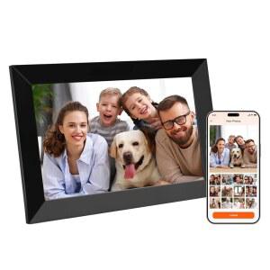 10 1인치 스마트 디지털 1280 부모님 회전 통해 16GB 픽처 순간 카드 자동 무료 메모리 앱을 액자 800 SD 선물 지원 스크린 프레임 크리스마스 HD 마이크로 터치 원격으로 공유