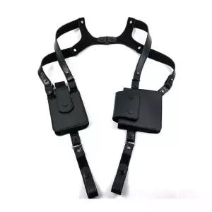 전술 홀스터 가죽 숄더 어깨 스트랩 멜빵 권총집 가슴