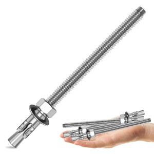 Mywish 17 Wdege 앵커 석조 웨지 마감 튼튼한 304 산업용 콘크리트용 시멘트 5개 스틸 8cm 밝은 스테인리스 볼트 7인치 벽돌