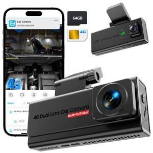 Dash Cam 알람 모션 카드 UCOCARE 비디오 라이브 전면 64GB 모드 LTE 대시 4G 자동차 원격 주차 캐빈 SIM 170 연중무휴 SD 이벤트 양방향 카메라 감지 통화