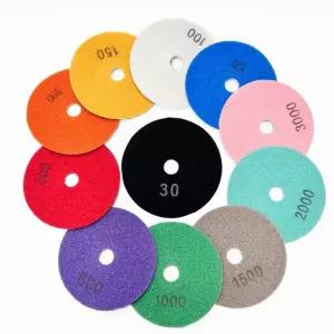 타일 폴리싱 4인치 광택 상판 대리석 세라믹 30방 연마패드