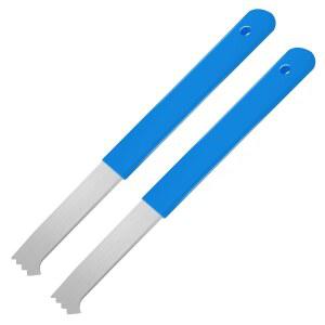 포장 재료 방지 블록 도구 풀러 Gen 경사진 조인트 추출기 파티오 스크레이퍼 있는 그라데이션 톱니 미끄럼 마이크로 마당 벽돌 제거 교체용 손잡이 가장자리가 잔디 2개 정원