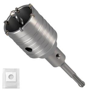 REKCKRUL 전문가용 콘크리트 SDS 벽돌 드릴링용 플러스 시멘트 석조 16인치 더스트 110mm 커터 23 55mm 석재 세트