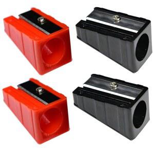 WEKOIL 연필깎이 금속 4팩 칼날 샤프너 목수 목공 연필 골프 샤프닝 있는 손에 크레용 들고 샤프너 점보