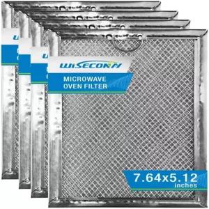 GE 모델 WB06X10359 및 WB06X10309용 마이크로파 필터(사이즈는 7.64x5.12x0.16인치 4팩) MAF-04