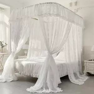 침대 거치대 케노피 원형 가정용 공주