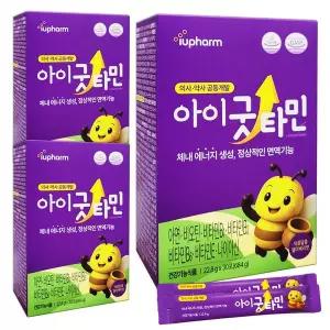 아이유팜 아이굿타민 30포X3박스 어린이 비타민 아연 비오틴 영양제