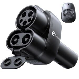 에코제닉스 테슬라 어댑터로 2In1 CCS J1772 업그레이드 테슬라 충전 어댑터로 250KW 고속 CCS1 테슬라 모델 Y 3 S X에만 적합 CCS1 J1772를 갖춘 레벨 1 2 3 충전소와 호환 가능