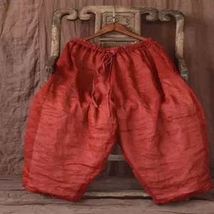 모시 시원한 여성 팬츠 와이드 디자인 항아리 데일리