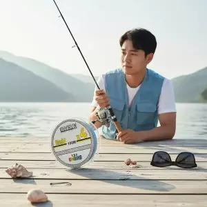 고강도 4합사 낚싯줄 1.5호 100m 오색 PE 합사 라인 바다 민물용