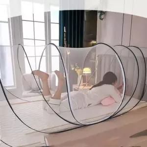 1인용 원터치 침대 캠핑 침대 아기 모기장 방충망