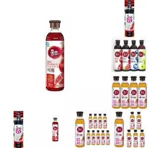 청정원 마시는홍초 석류 900ml 에이드 카페 음료베이스/원액/부모님/선물/사과/요거트/희석/건강/관리/센터