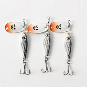 [2개구성] 101partners 꺽지 민물 세트 와이어 용바일 스피너 미노우 배스 산천어 블레이드 LWFHQAC1