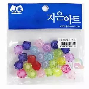 24면체 아크릴 비즈 비즈구슬 구슬팔찌 키링재료 DIY공예 구슬목걸이