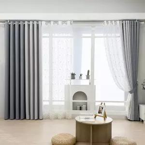 [지나송] 베타니 암막커튼+코디커튼+커튼봉(대형)