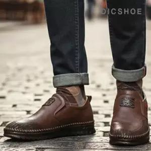 딕슈 남성 소가죽 밴딩 슬립온 로퍼 3cm LFMS412