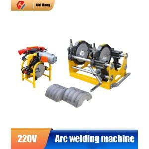 220V 핸드 크랭크 압력 게이지 스크류 타입 PE 맞대기 용접 버트 기계 고전력 PE 파이프 핫멜트 용접 기계