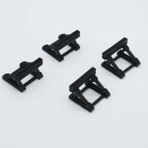 아웃랜드 모델 철도 풍경 기차 x4 OO HO 스케일 선로 버퍼/정지