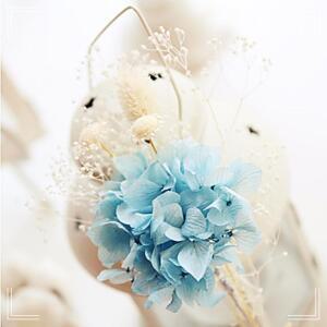[2개구성] 기념일선물 화이트데이선물 미니다발 미니부쉬 꽃다발 프리저브드플라워 블루수국 크리스마스선물 BHW666213