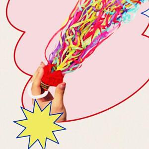 [2개구성] 축포 생일 결혼식 종이 줄 릴테이프 대형 도매 저소음 꽃가루 연발 파티 웨딩 폭죽 EWFGELXQ