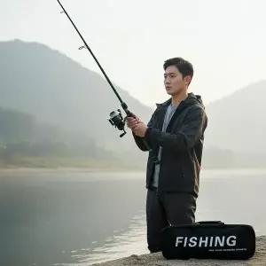 민물 루어낚시 입문용 낚싯대 릴 세트 경량 스피닝로드 채비 포함